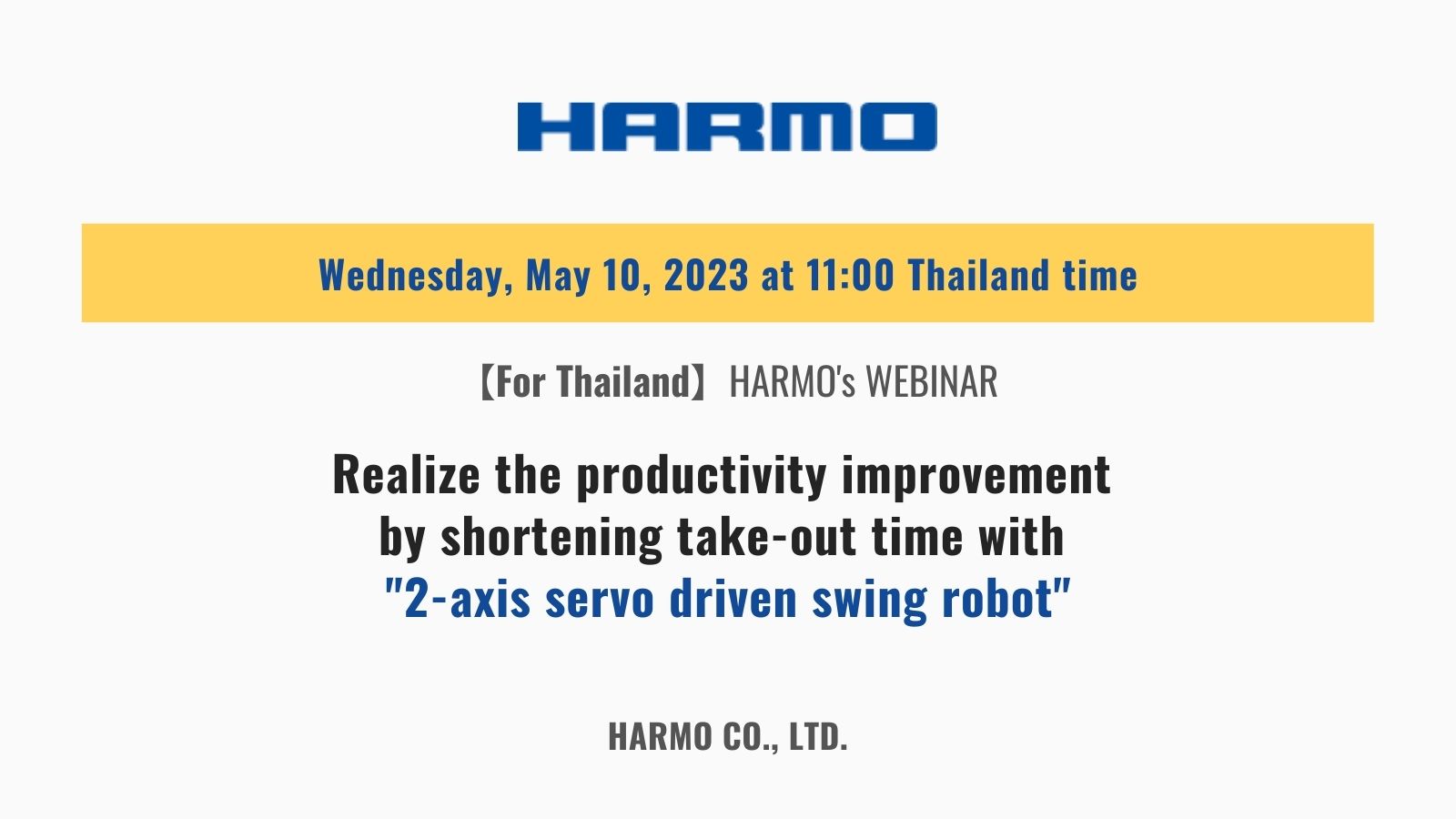 HARMO Co., Ltd.｜Guide of process improvement in Injection